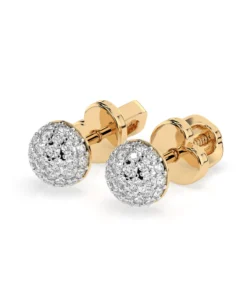 Illusion Earring (Round), 0.32 ct — 102-10090/1 - Image 6