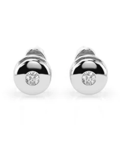 Solitaire Butterfly Earring (Round), 0.08 ct — 102-10048