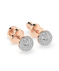 Illusion Earring (Round), 0.32 ct — 102-10090/1 - Image 8