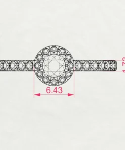 Solitaire Eternity Ring (Round), 0.2 ct — 101-10095(3.7) - Image 10