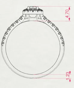 Solitaire Eternity Ring (Round), 0.2 ct — 101-10095(3.7) - Image 11