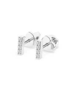 Minimalism Earring (Round), 0.08 ct — 102-10069 - Image 3