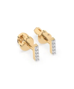 Minimalism Earring (Round), 0.08 ct — 102-10069 - Image 5