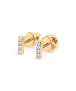 Minimalism Earring (Round), 0.08 ct — 102-10069 - Image 6