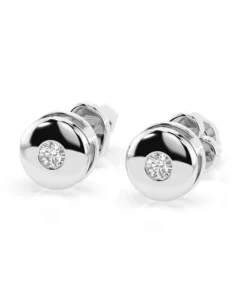 Solitaire Butterfly Earring (Round), 0.08 ct — 102-10048 - Image 3
