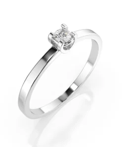 Solitaire Ring (Round), 0.1 ct — 101-10022(3.0)