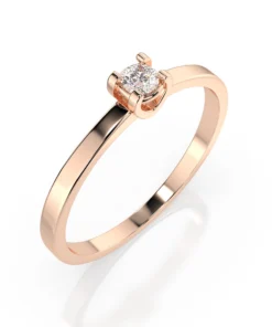 Solitaire Ring (Round), 0.1 ct — 101-10022(3.0) - Image 7