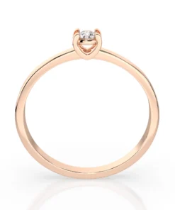 Solitaire Ring (Round), 0.1 ct — 101-10022(3.0) - Image 8