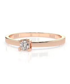 Solitaire Ring (Round), 0.1 ct — 101-10022(3.0) - Image 9