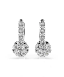 Illusion Earring (Round), 0.12 ct — 102-10015/4(2.5)