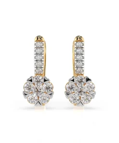 Illusion Earring (Round), 0.12 ct — 102-10015/4(2.5) - Image 4