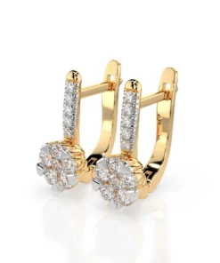 Illusion Earring (Round), 0.12 ct — 102-10015/4(2.5) - Image 5