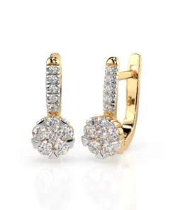 Illusion Earring (Round), 0.12 ct — 102-10015/4(2.5) - Image 6