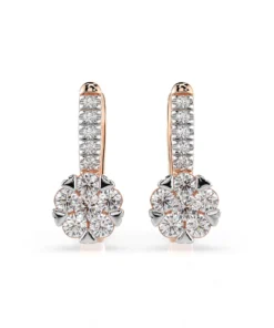 Illusion Earring (Round), 0.12 ct — 102-10015/4(2.5) - Image 7