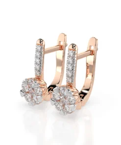 Illusion Earring (Round), 0.12 ct — 102-10015/4(2.5) - Image 8