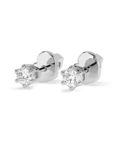 Solitaire Butterfly Earring (Round), 0.12 ct — 102-10027(2.5) - Image 3