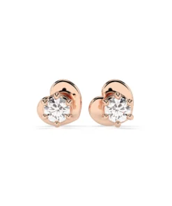 Solitaire Butterfly Earring (Round), 0.12 ct — 102-10027(2.5) - Image 7