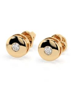 Solitaire Butterfly Earring (Round), 0.08 ct — 102-10048 - Image 6