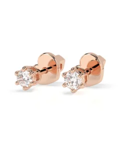 Solitaire Butterfly Earring (Round), 0.12 ct — 102-10027(2.5) - Image 9