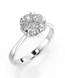 Illusion Ring (Round), 0.15 ct — 101-10015/1(3.4)