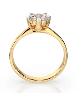 Illusion Ring (Round), 0.15 ct — 101-10015/1(3.4) - Image 5