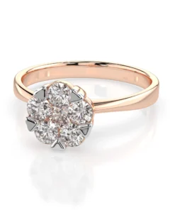 Illusion Ring (Round), 0.15 ct — 101-10015/1(3.4) - Image 9