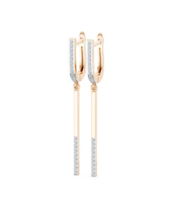 Minimalism Earring, 0.24 ct — 102-10129/5 - Image 8
