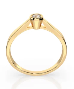 Solitaire Ring (Round), 0.05 ct — 101-10010(2.3) - Image 5