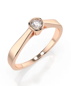 Solitaire Ring (Round), 0.05 ct — 101-10010(2.3) - Image 7