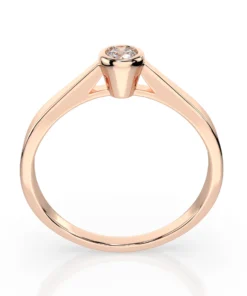 Solitaire Ring (Round), 0.05 ct — 101-10010(2.3) - Image 8