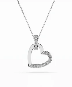 Minimalism Necklace (Round), 0.18 ct — 104-10058