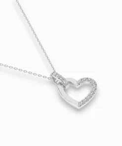 Minimalism Necklace (Round), 0.18 ct — 104-10058 - Image 3
