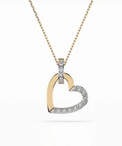 Minimalism Necklace (Round), 0.18 ct — 104-10058 - Image 4