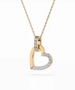 Minimalism Necklace (Round), 0.18 ct — 104-10058 - Image 5