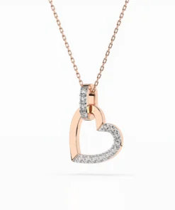 Minimalism Necklace (Round), 0.18 ct — 104-10058 - Image 8
