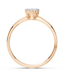 Illusion Ring (Round), 0.06 ct — 101-10015/1(2.5) - Image 8