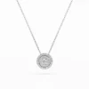 Illusion Necklace (Round), 0.09 ct — 104-10043