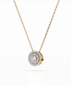 Illusion Necklace (Round), 0.09 ct — 104-10043 - Image 5