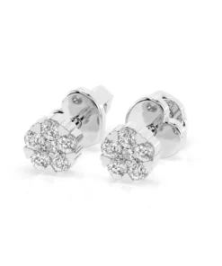 Illusion Earring (Round), 0.03 ct — 102-10015/2(1.5) - Image 3