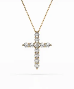 Minimalism Necklace (Round), 1.1 ct — 104-10039(3.0) - Image 4