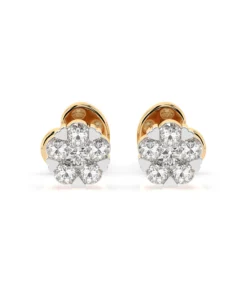 Illusion Earring (Round), 0.03 ct — 102-10015/2(1.5) - Image 4