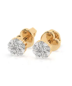 Illusion Earring (Round), 0.03 ct — 102-10015/2(1.5) - Image 6