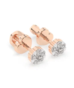 Illusion Earring (Round), 0.03 ct — 102-10015/2(1.5) - Image 8