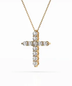 Minimalism Necklace (Round), 1.1 ct — 104-10039(3.0) - Image 5