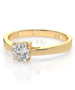 Solitaire Ring (Round), 0.5 ct — 101-10012/1(5.1) - Image 6
