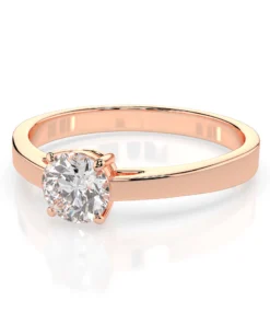 Solitaire Ring (Round), 0.5 ct — 101-10012/1(5.1) - Image 9