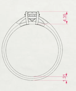 Solitaire Ring (Round), 0.5 ct — 101-10012/1(5.1) - Image 11