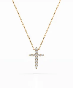 Minimalism Necklace (Round), 0.07 ct — 104-10020 - Image 4