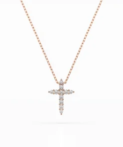 Minimalism Necklace (Round), 0.07 ct — 104-10020 - Image 7