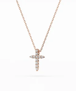 Minimalism Necklace (Round), 0.07 ct — 104-10020 - Image 8
